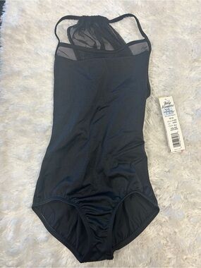 Body Wrappers Black Halter Leotard - Youth Size 12-14